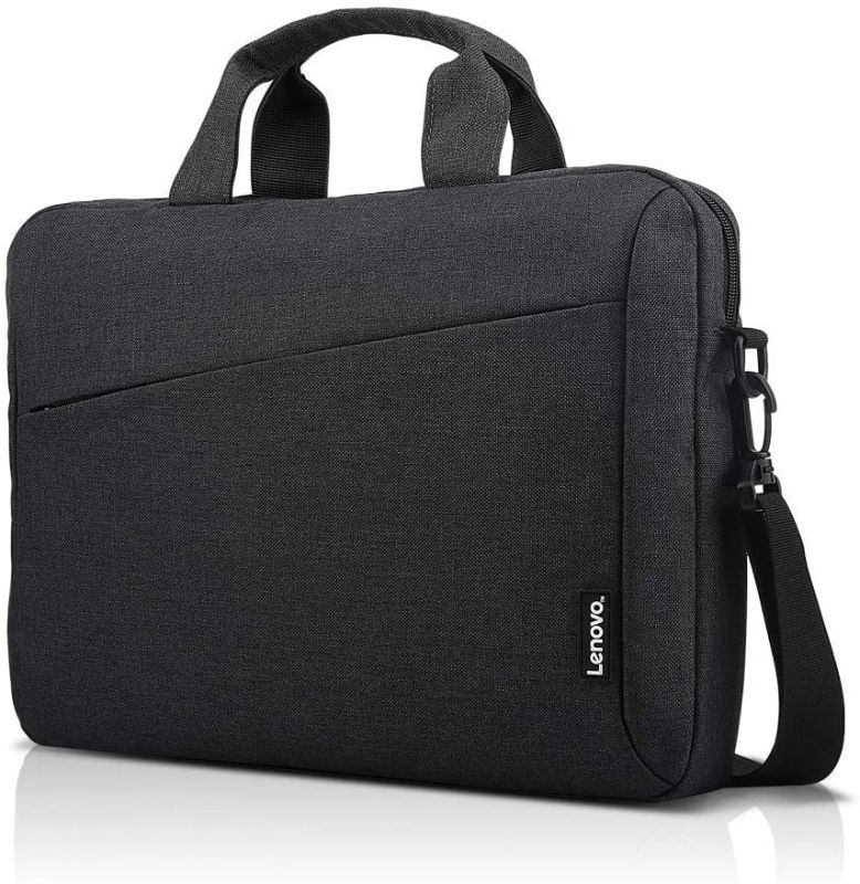 Photo 1 of Lenovo Laptop Shoulder Bag T210, 15.6-Inch Laptop or Tablet, Sleek, Durable and Water-Repellent Fabric, Lightweight Toploader, Business Casual or School, GX40Q17229, Black
