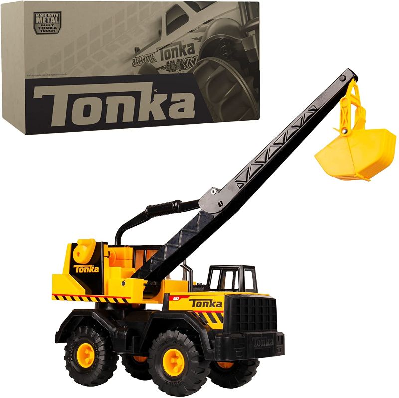 Photo 1 of Tonka - Steel Classics Mighty Crane - Amazon Exclusive - Frustration Free Packaging
