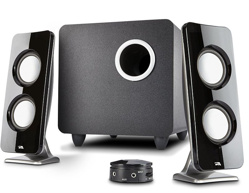 Photo 1 of Cyber Acoustics 62W Peak Power Speaker System with Control Pod
