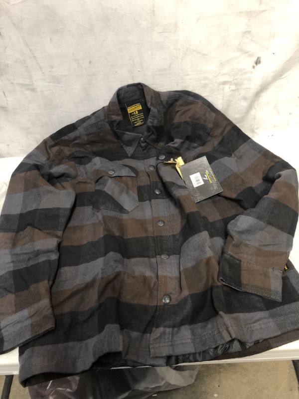 Photo 1 of Scorpion EXO Covert Armored Flannel Shirt LARGE BUTTONS AND ZIPPER 
