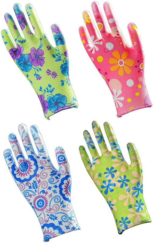 Photo 1 of 7PACK Women's Gardening Gloves,Breathable Nylon Shell,SMALL Size(Assorted colors)
