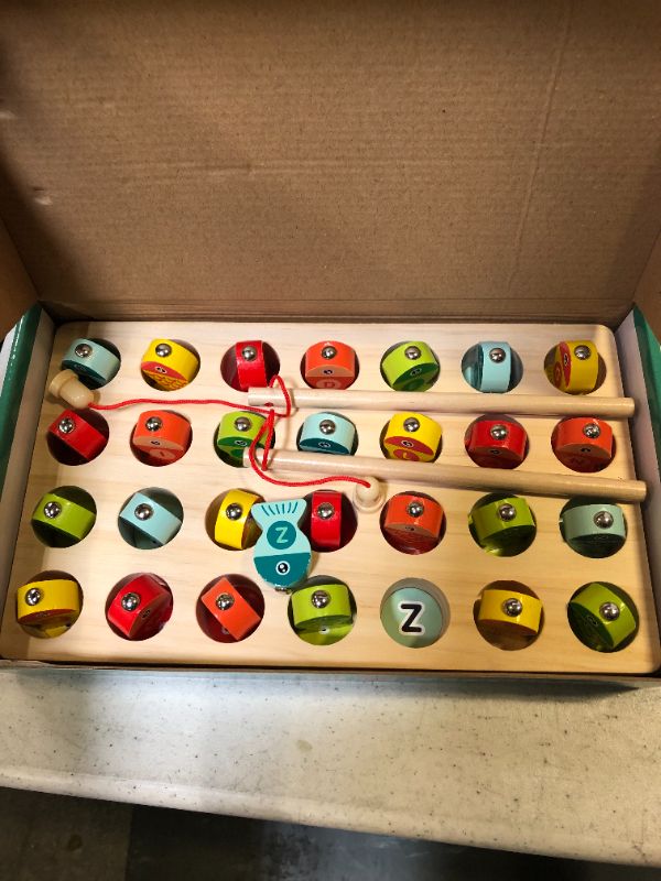Photo 1 of GARLICTOYS WOODEN MAGNETIC FISHING GAME