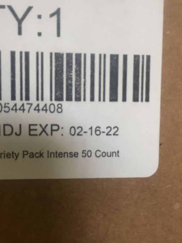 Photo 1 of Starbucks by Nespresso, Intense Variety Pack (50-count single serve capsules, 10 of each flavor, compatible with Nespresso Original Line System)
BEST BY: 02/16/2022