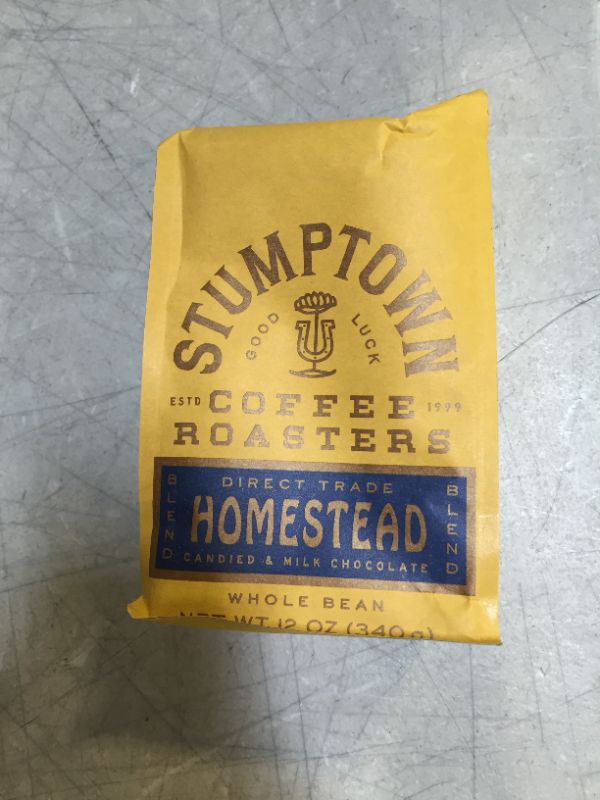 Photo 2 of 
Stumptown ff Roasters Homestead Candied Milk Chocolate Blend Whole Bean Coffee, 12 oz
exp 9/1/2021