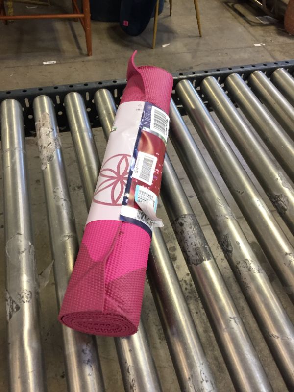 Photo 2 of Gaiam Print Yoga Mat, 3mm, Pink Cherry Blossom