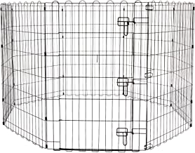 Photo 1 of Amazon Basics Foldable Metal Pet Exercise and Playpen, Medium - 36"H
