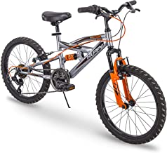 Photo 1 of Huffy Valcon 20" Mountain Bike for Boys - 6 Speed - Dual Suspension - Silver & Orange