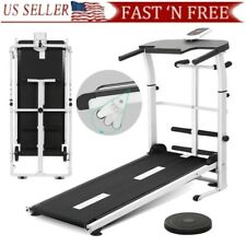 Photo 1 of 4 in 1 Folding Treadmill Running Jogging Machine Gym Fitness Mechanical Treadmi
