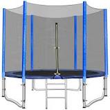 Photo 1 of 8ft trampoline with enclosure and ladder