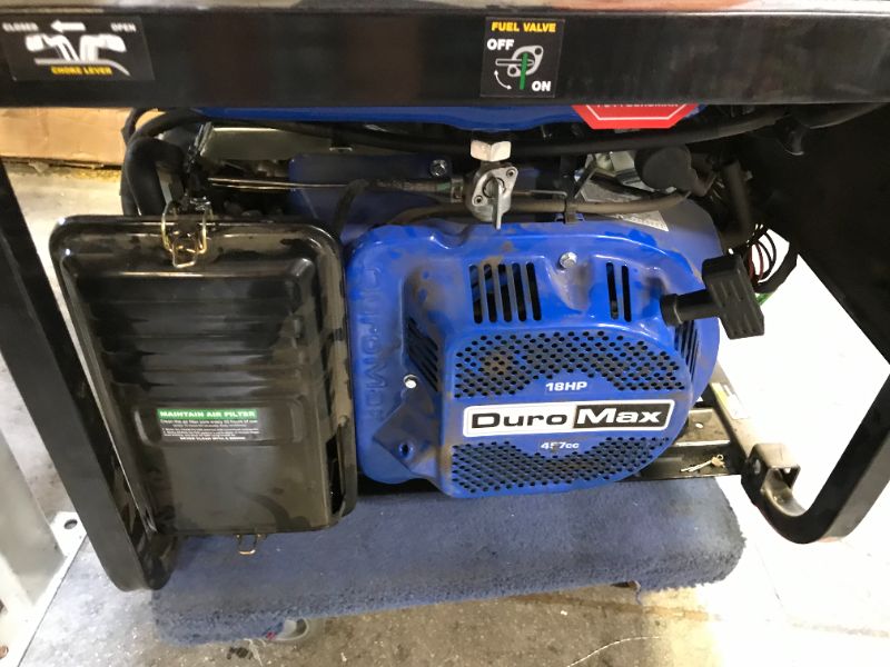 Photo 3 of DuroMax XP12000EH Durable 12000 Watt 18 HP Portable Hybrid Gas Propane Generator ENGINE LOCKED. NO OIL.