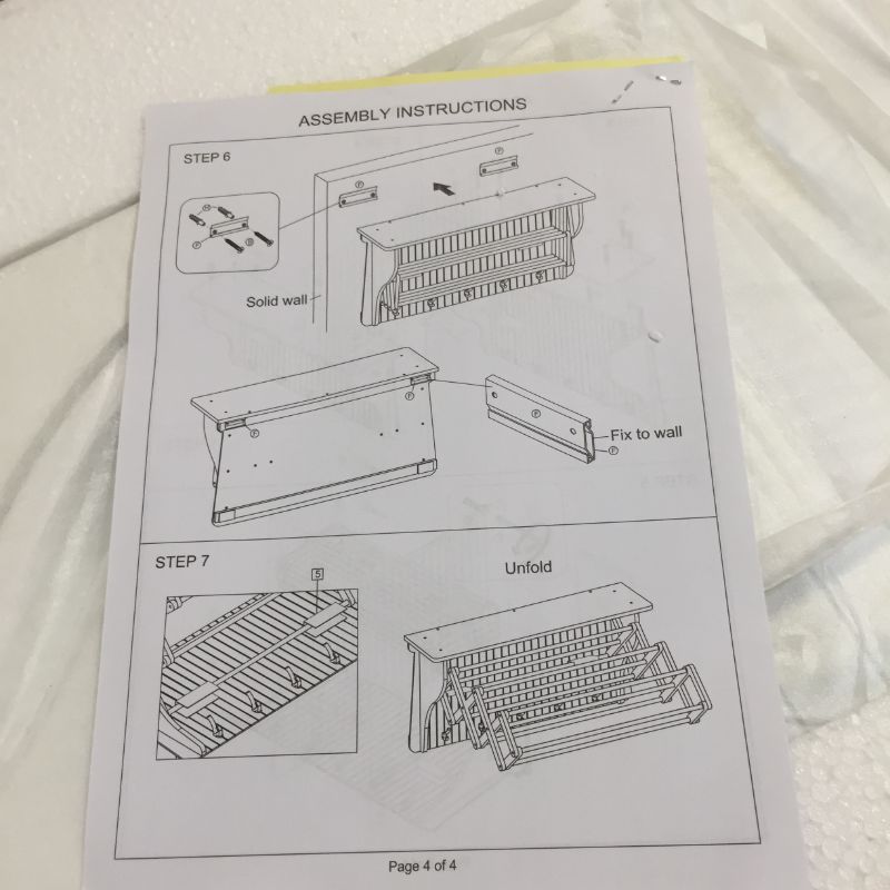 Photo 5 of 36 in. White Wall Retractable Accordion Drying Rack