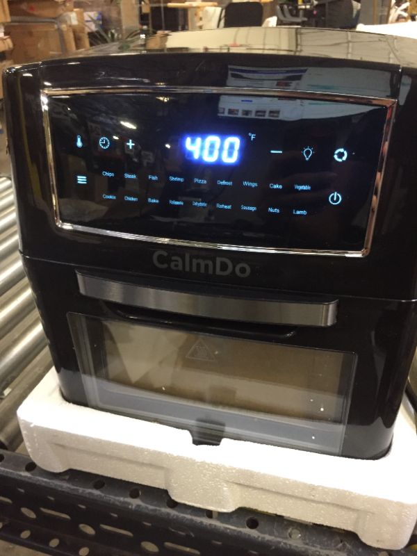 Photo 1 of CalmDo Air Fryer Oven Combo 12.7 Quarts, Convection Toaster, Food Dehydrator, 18 Functions to Fry, Roast, Dehydrate, Bake, Reheat, 10 Accessories & Recipe Included