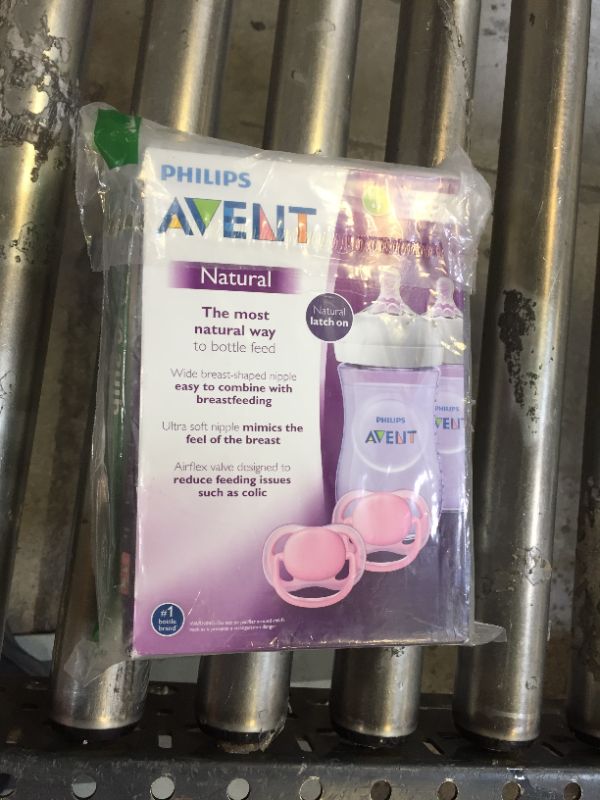 Photo 2 of Avent Natural Baby Bottle Purple Gift Set Scd113/23