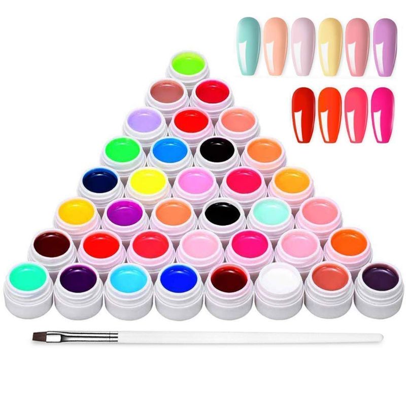 Photo 1 of 36 Colors Nail Gel Art Polish Pigment UV Gel Set
