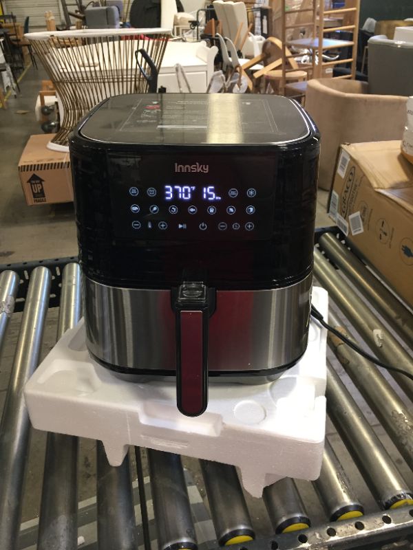 Photo 3 of Innsky Air Fryer XL 5.8 QT, ?2021 Upgraded? 11 in 1 Oilless Air Fryers Oven, Easy One Touch Screen with Preheat & Delay Start, ETL Listed, Airfryer 1700W for Air Fry, Roast, Bake, Grill, Recipe Book
