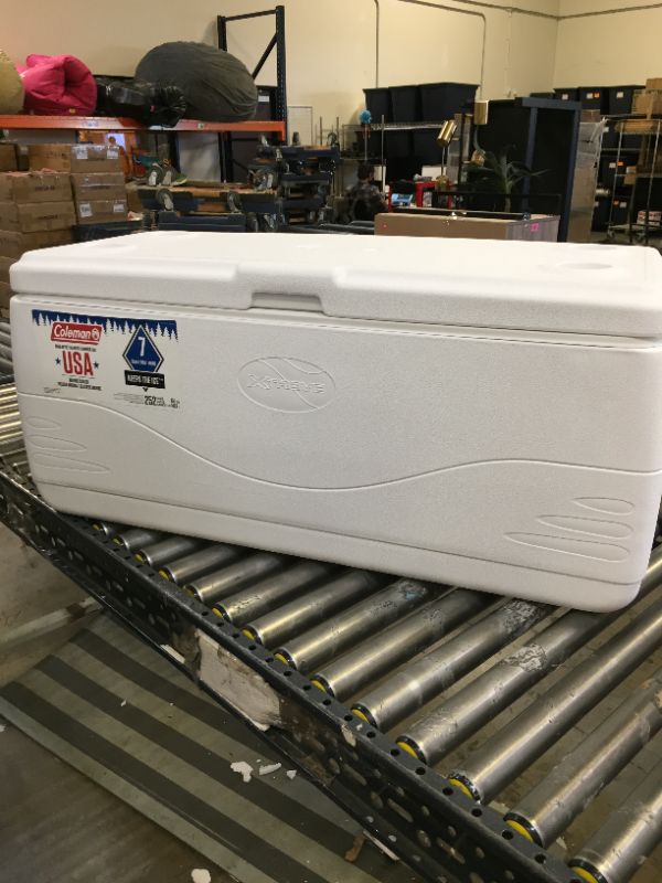 Photo 4 of Coleman 3000001526 150Qt Marine Cooler, White
