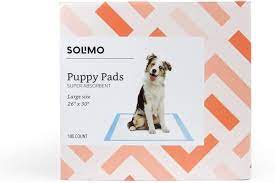 Photo 1 of Amazon Brand – Solimo Super Absorbent Puppy Pads, Unscented (Regular, Large, X-Large)