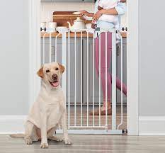 Photo 1 of Regalo Easy Step Extra Tall Walk-Through Gate, Platinum, 41-in