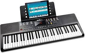 Photo 1 of RockJam 61 Portable Electronic Keyboard with Key Note Stickers Power Supply a...
