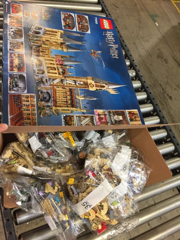 Photo 2 of LEGO Harry Potter Hogwarts Castle 71043 Castle Model Building Kit with Harry Potter Figures Gryffindor, Hufflepuff, and More (6,020 Pieces) FOR PARTS ONLY
