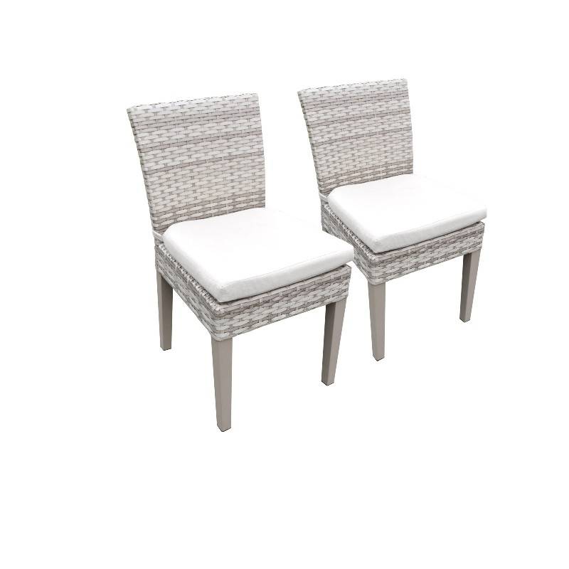 Photo 1 of 2 Fairmont Armless Dining Chairs in Sail White - TK Classics Tkc245B-Adc NO CUSHIONS
