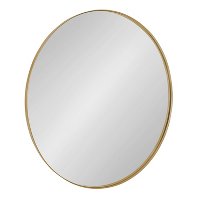 Photo 1 of 22" Rollo Round Wall Mirror Gold - Kate & Laurel All Things Decor
