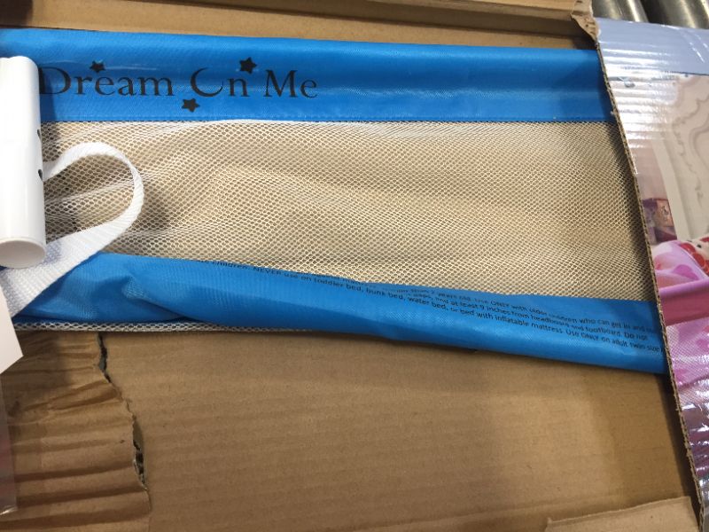 Photo 2 of Dream On Me Adjustable Bed Rail, BLUE, 3 Pound
