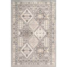 Photo 1 of Becca 8 x 10 Gray Oval Indoor Geometric Area Rug