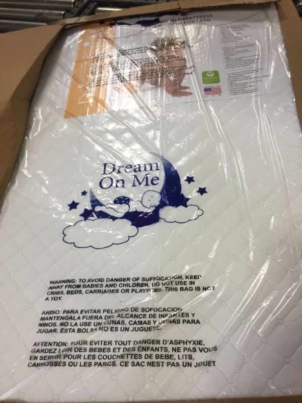 Photo 2 of Dream On Me, Holly 3” Fiber Portable Crib Mattress I Waterproof I Greenguard Gold Certified
