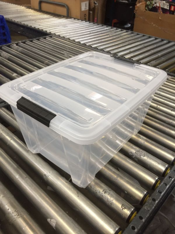 Photo 1 of 18X10X14 PLASTIC STORAGE BINS 4 PACK