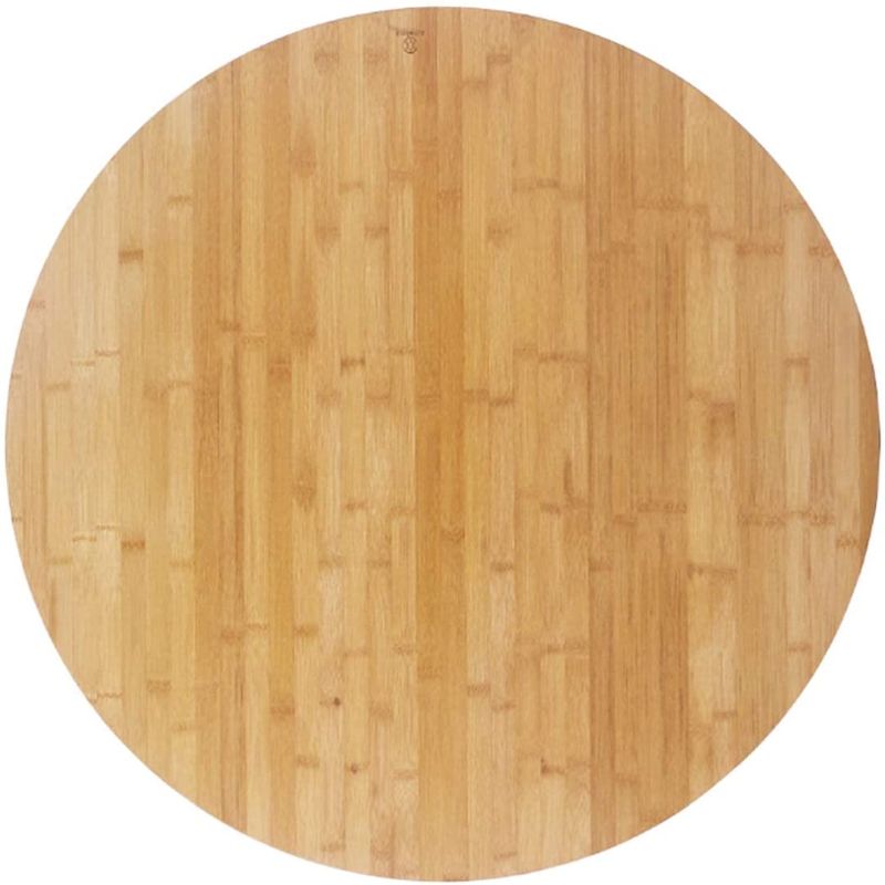 Photo 1 of ActiveAnnie Large 30” inch Bamboo Lazy Susan Turntable Rotating Dining Table Top-Round Wooden Serving Tray for Wine-Platform for Board Games & Decorative Kitchen Countertop for Wedding & Home Gift
