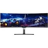 Photo 3 of 49" LED Curved FHD FreeSync Monitor (DVI, HDMI, Disply Port) viotek