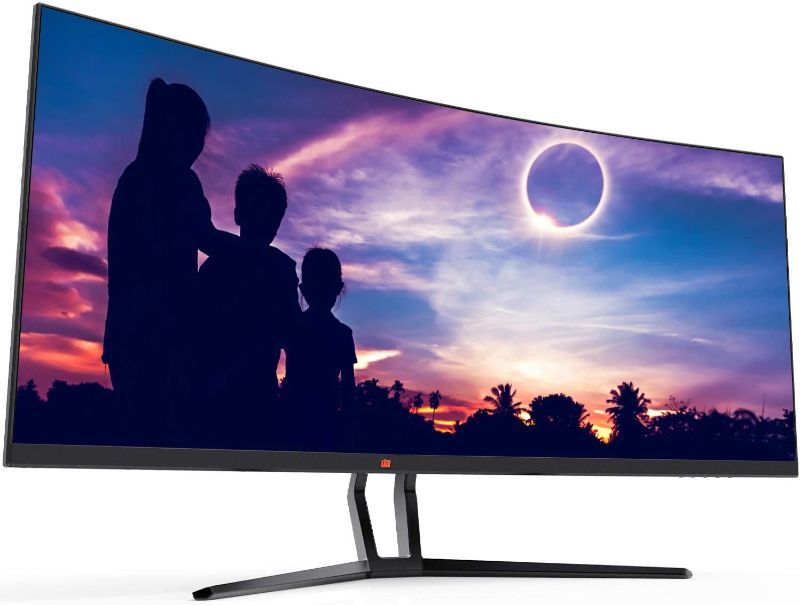 Photo 1 of Gear 35" Curved Ultrawide E-LED WQHD Gaming Monitor, 21:9 Aspect Ratio, Immersive 3440x1440 Resolution, 100Hz Refresh Rate, 3000:1 Contrast Ratio (DGVIEW201)
