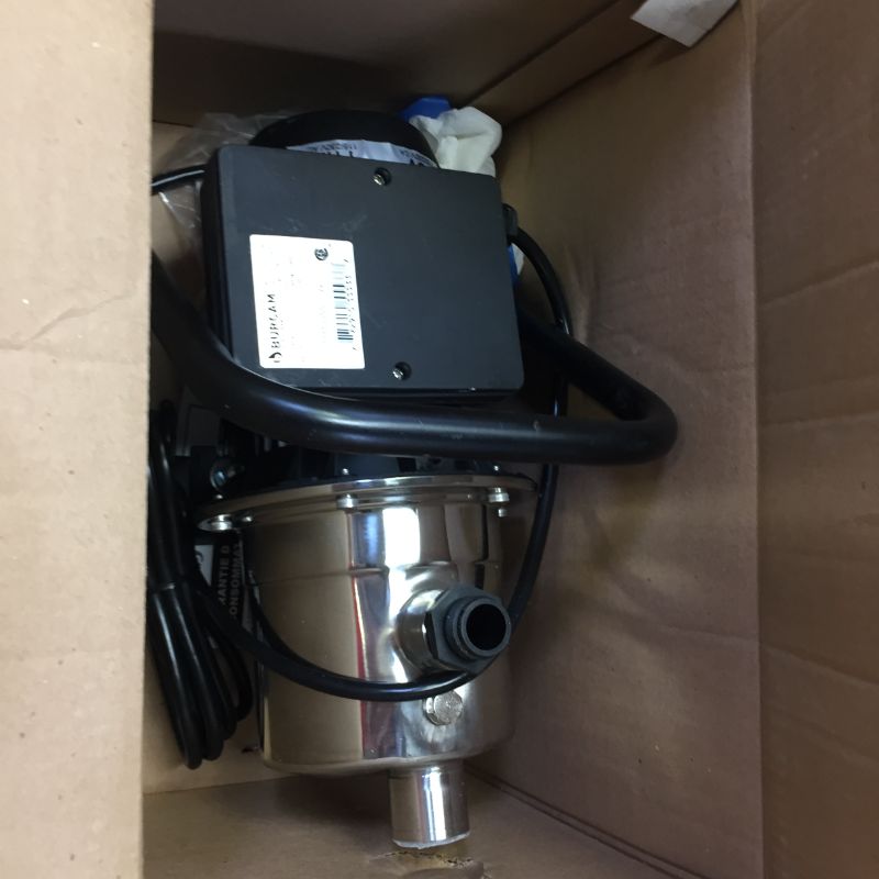 Photo 1 of Burcam Stainless Steel 1 hp 1215 gph 115 volt Sprinkler Pump