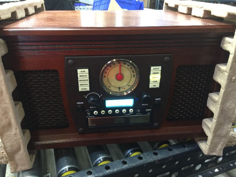 Photo 2 of Victrola 8-in-1 Bluetooth Record Player and Multimedia Center