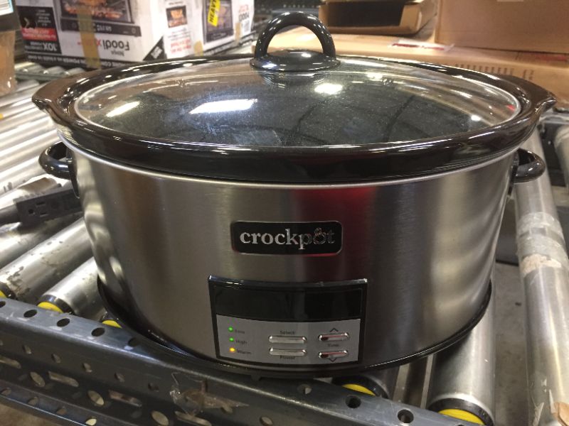 Photo 2 of Crock-Pot Digital Slow Cooker - 8 qt - Black Stainless