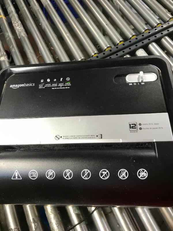 Photo 1 of 12-Sheet High-Security Micro-Cut Paper, CD, and Credit Card Shredder with Pullout Basket