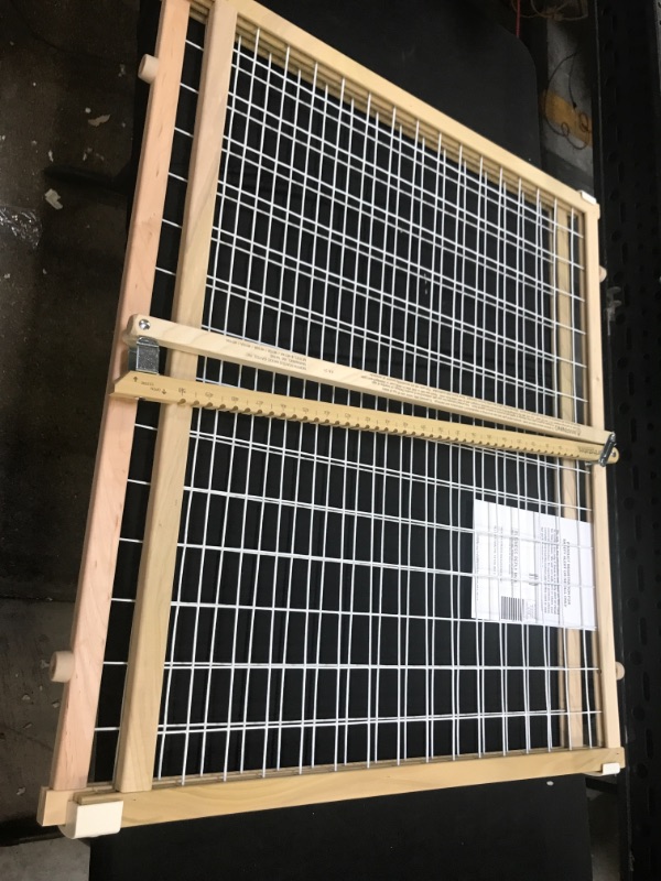 Photo 1 of North States Extra-Wide Wire Mesh Adjustable Wood Baby/Child & Pet Gate | 4615