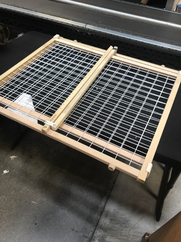 Photo 1 of North States Extra-Wide Wire Mesh Adjustable Wood Baby/Child & Pet Gate | 4615