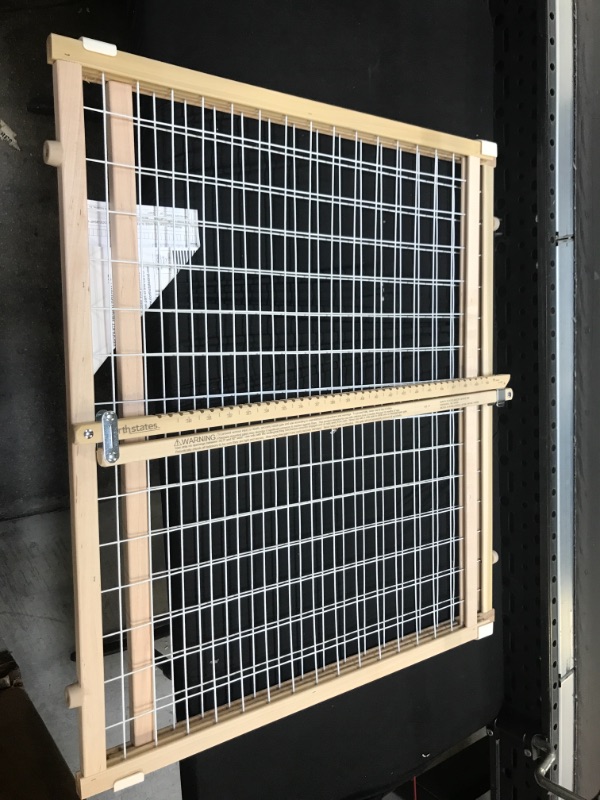 Photo 1 of North States Extra-Wide Wire Mesh Adjustable Wood Baby/Child & Pet Gate | 4615