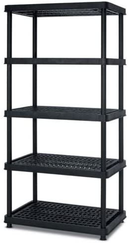 Photo 1 of 
Heavy Duty 5 Tier Shelves Plastic Shelf Garage Storage Shelving 36" x 24" x 72"