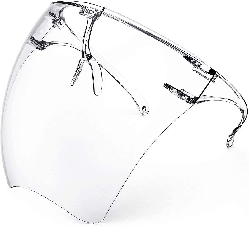 Photo 1 of 16 Count Salon World Safety Face Shields with Glasses Frames (Pack of 4) 