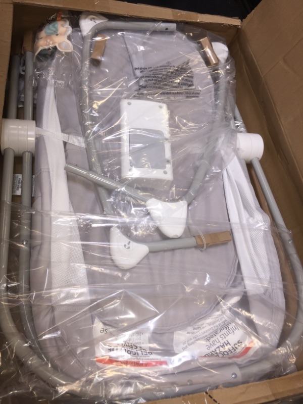 Photo 1 of Fisher-Price Soothing View Projection Bassinet – Fawning Leaves, Folding Portable Baby Cradle with Projection Light for Newborns and Infants