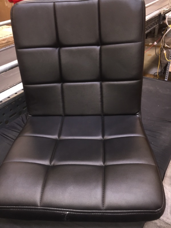 Photo 2 of Santang 2 Piece Black PU Leather Chairs With Chrome Base