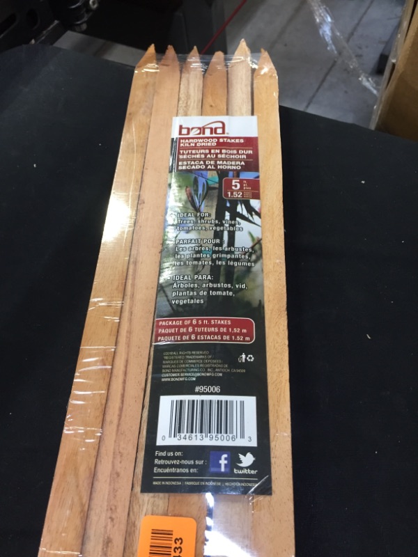 Photo 3 of Bond Hardwood Stakes - 6 Pack