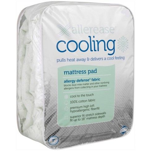 Photo 1 of The AllerEase Cooling Mattress Pad delivers a unique combination of technologies designed for your best nights’ sleep, allergy protection