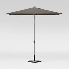 Photo 1 of 10' Rectangular Patio Umbrella DuraSeason Fabric™ Graphite - Ash Pole - Project 62™