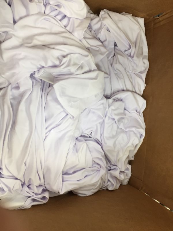 Photo 1 of Box of Potential White Table Cloths 