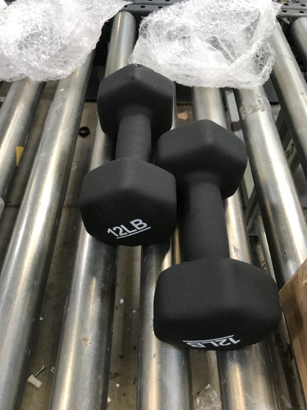 Photo 1 of 12 LB DUMBELLS 