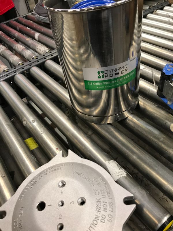 Photo 1 of Dynamic Power Pressure Paint Tank 2.5 Gallons Pressure Pot Tank Spray Paint Pressure Pot Tank with Manual Mixing Agitator Paint Tank(2.5 Gallons)